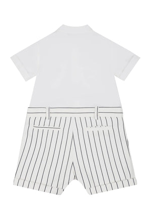 ViaMonte Shop | Fay pagliaccetto bianco neonato in cotone