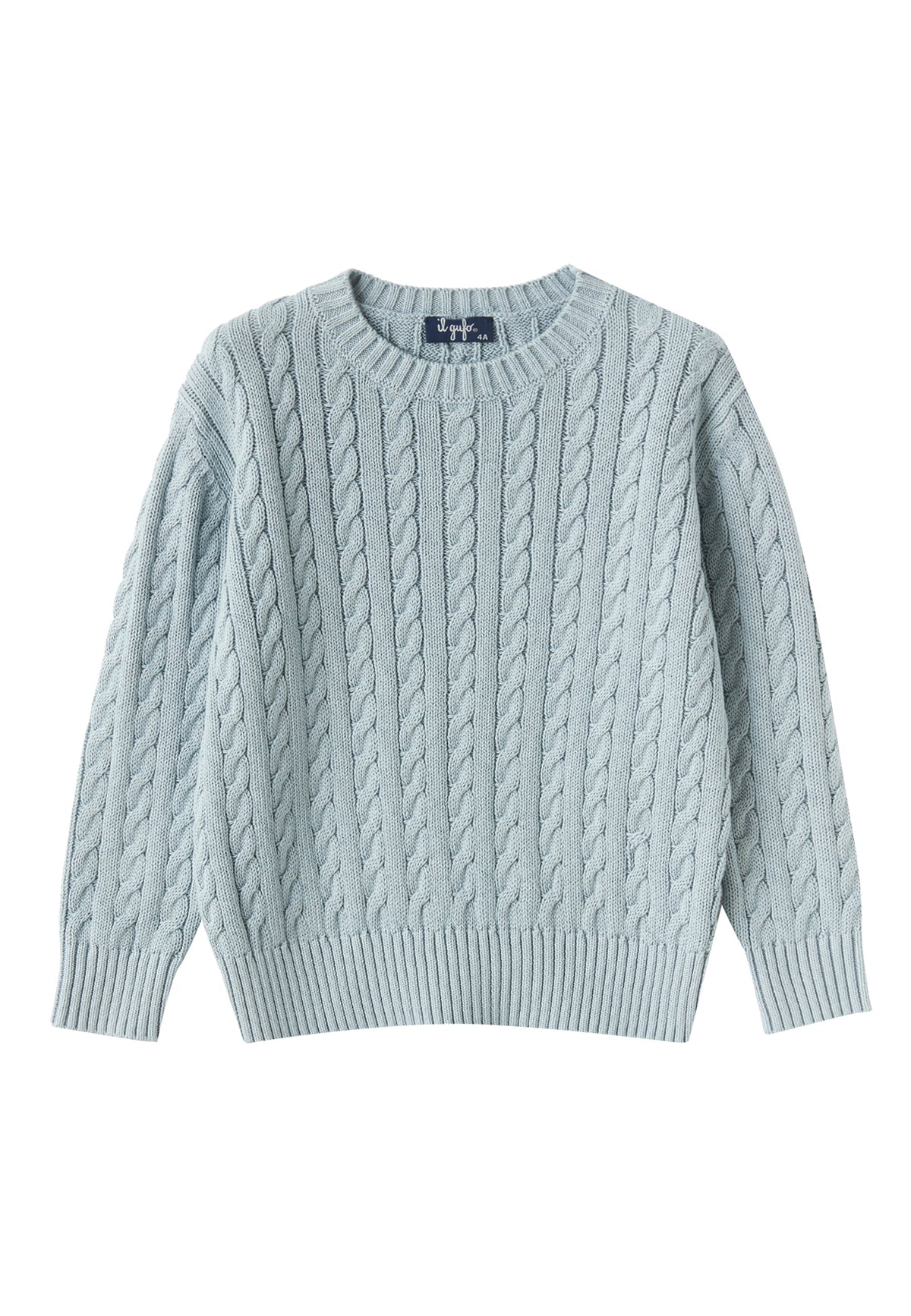 ViaMonte Shop | Il Gufo maglia celeste scuro bambino in cotone