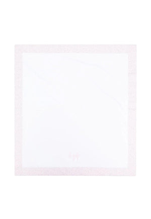 ViaMonte Shop | Il Gufo copertina bianca/rosa neonata in cotone