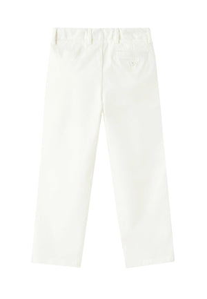 ViaMonte Shop | Il Gufo pantalone bianco bambino in cotone