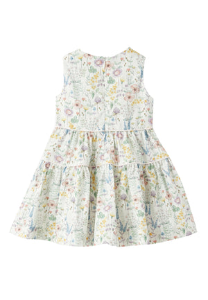ViaMonte Shop | Il Gufo vestito bianco bambina in cotone