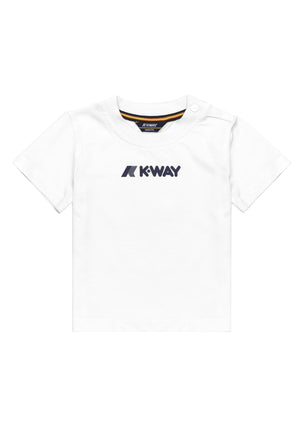 ViaMonte Shop | K-Way t-shirt bianca neonato in cotone