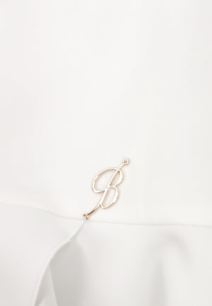 ViaMonte Shop | Miss Blumarine gonna bianca bambina in tessuto tecnico