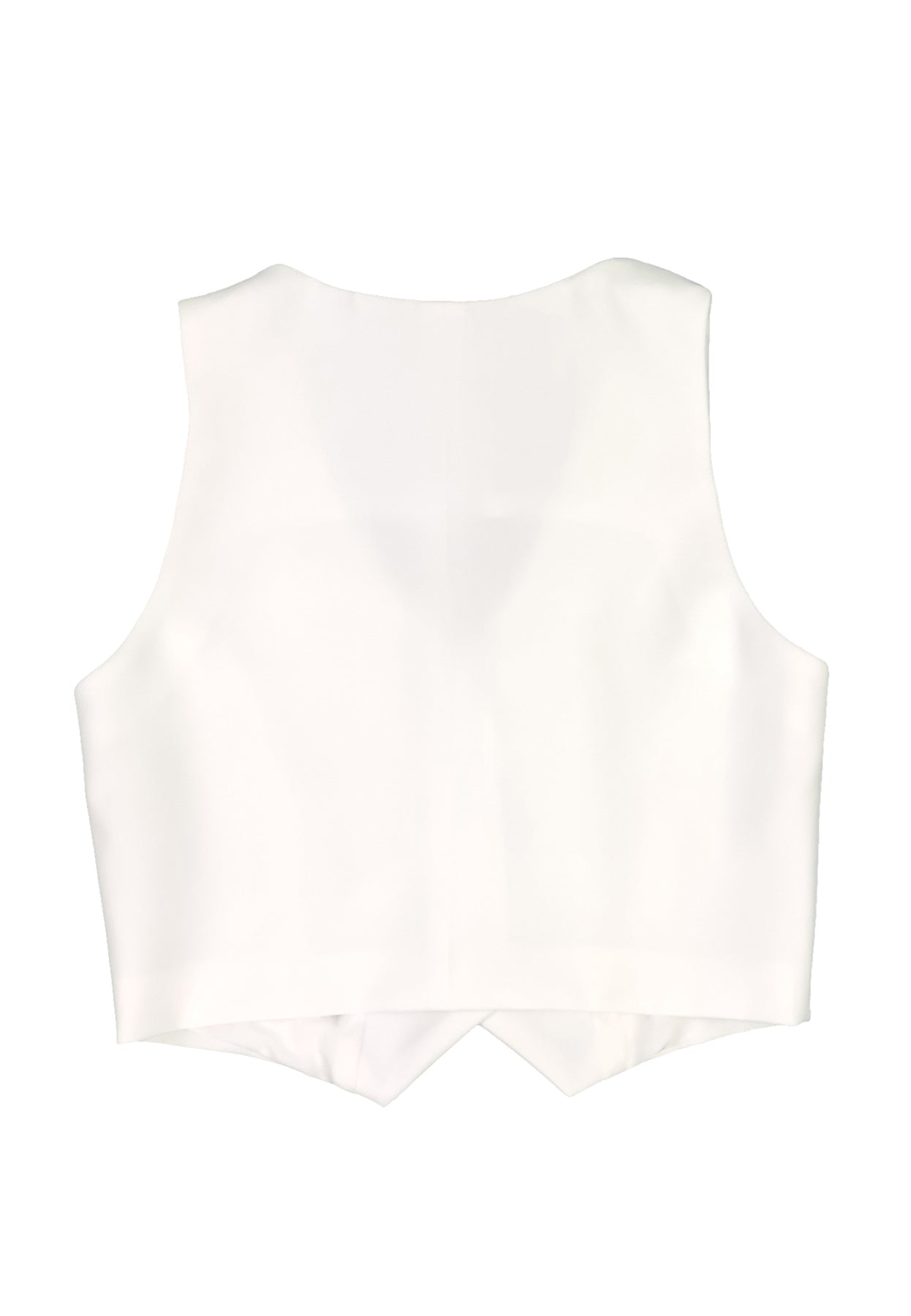 ViaMonte Shop | Miss Blumarine gilet bianco bambina in tessuto tecnico