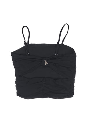 ViaMonte Shop | Patrizia Pepe top nero bambina in nylon