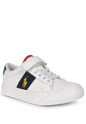 ViaMonte Shop | Polo Ralph Lauren sneakers polo Ryley PS bianca bambino