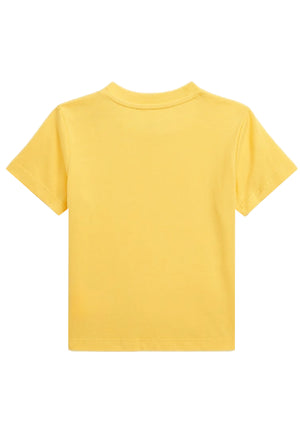 ViaMonte Shop | Ralph Lauren t-shirt gialla neonato in cotone