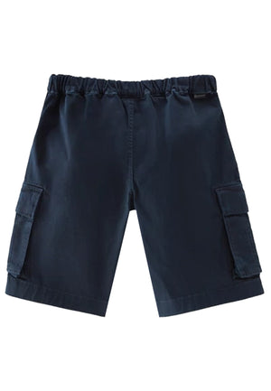 ViaMonte Shop | Woolrich bermuda blu navy bambino in cotone