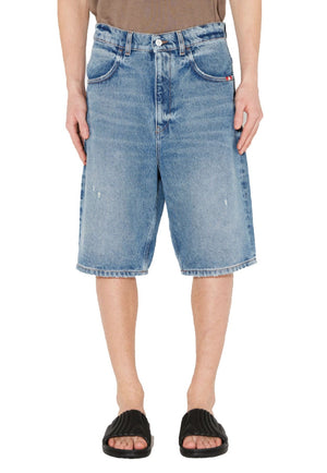 Amish bermuda blu unisex in denim