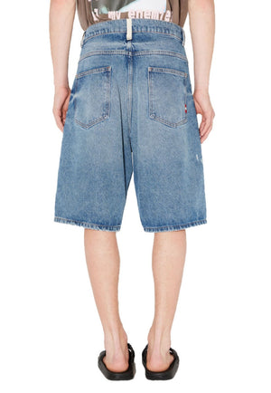 Amish bermuda blu unisex in denim