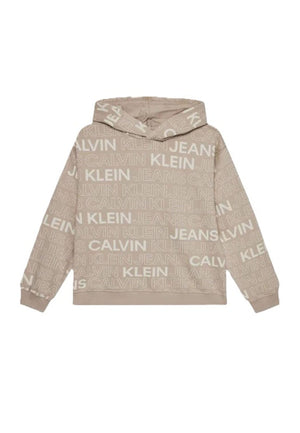 ViaMonte Shop | Calvin Klein Jeans felpa beige bambino in cotone