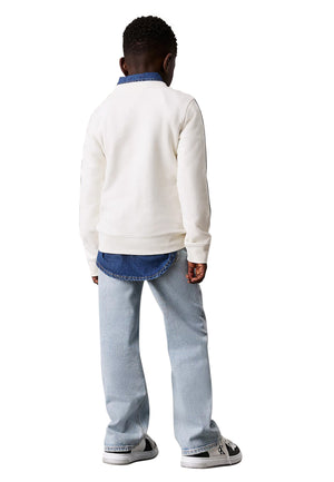 ViaMonte Shop | Calvin Klein Jeans maglia bianca bambino in cotone