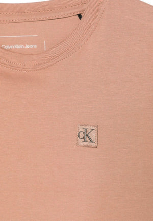 ViaMonte Shop | Calvin Klein Jeans t-shirt marrone bambino in cotone