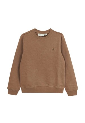 ViaMonte Shop | Calvin Klein Jeans felpa beige bambino in cotone
