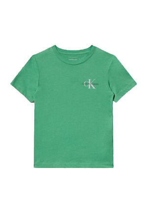 ViaMonte Shop | Calvin Klein Jeans t-shirt verde bambino in cotone