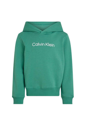 ViaMonte Shop | Calvin Klein Jeans felpa verde bambino in cotone