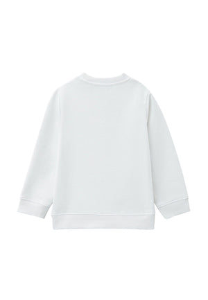ViaMonte Shop | Calvin Klein Jeans felpa bianca bambino in cotone