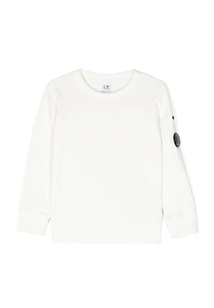 ViaMonte Shop | C.P. Company felpa bianca bambino in cotone