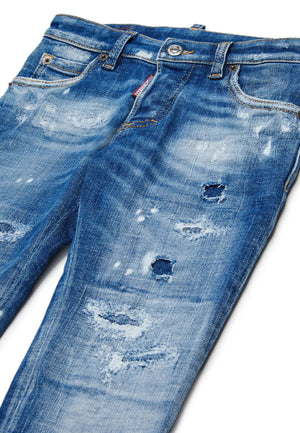 ViaMonte Shop | Dsquared2 jeans blu bambino in denim