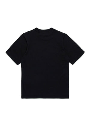 Dsquared2 t-shirt nera bambino in cotone