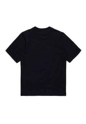 Dsquared2 t-shirt nera bambino in cotone