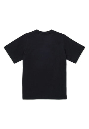 Dsquared2 t-shirt nera bambino in cotone