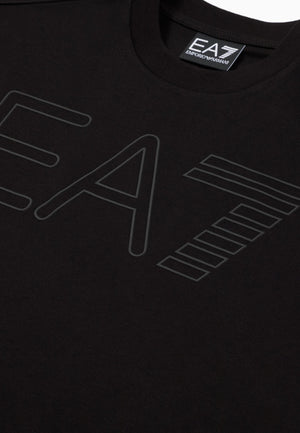 ViaMonte Shop | EA7 Emporio Armani t-shirt nera bambino in cotone
