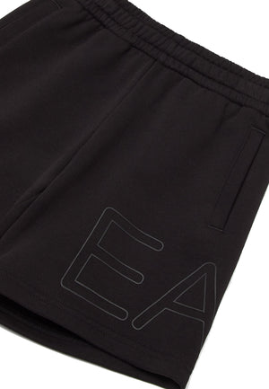 ViaMonte Shop | EA7 Emporio Armani bermuda nero bambino in cotone