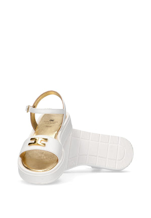 ViaMonte Shop | Elisabetta Franchi La Mia Bambina sandali bianchi bambina