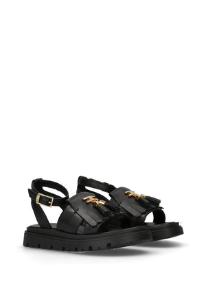 ViaMonte Shop | Elisabetta Franchi La Mia Bambina sandali neri bambina