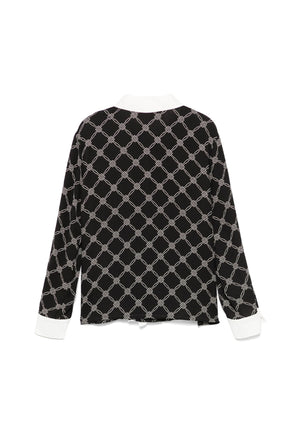 Elisabetta Franchi camicia nera bambina in georgette