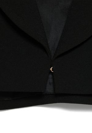 ViaMonte Shop | Elisabetta Franchi La Mia Bambina spencer nero bambina in crêpe