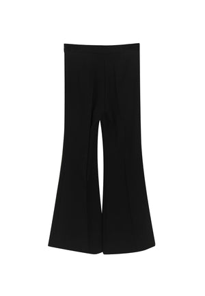 ViaMonte Shop | Elisabetta Franchi La Mia Bambina pantaloni neri bambina in crêpe