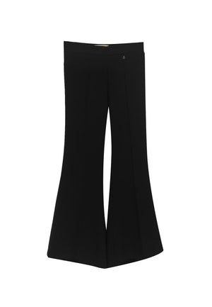 ViaMonte Shop | Elisabetta Franchi La Mia Bambina pantaloni neri bambina in crêpe