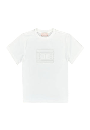 ViaMonte Shop | Elisabetta Franchi La Mia Bambina t-shirt bianca bambina in cotone