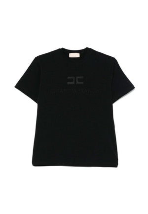 ViaMonte Shop | Elisabetta Franchi La Mia Bambina t-shirt nera bambina in cotone