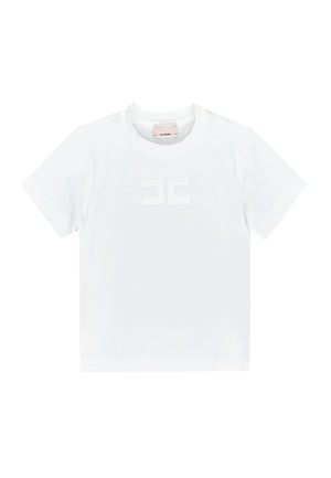 ViaMonte Shop | Elisabetta Franchi La Mia Bambina t-shirt bianca bambina in cotone