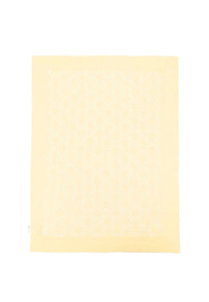 ViaMonte Shop | Elisabetta Franchi La Mia Bambina coperta gialla neonata in cotone