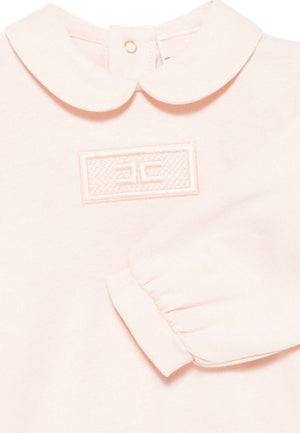 ViaMonte Shop | Elisabetta Franchi La Mia Bambina tutina rosa neonata in cotone