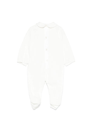 ViaMonte Shop | Elisabetta Franchi La Mia Bambina tutina bianca neonata in cotone
