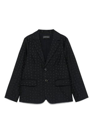 ViaMonte Shop | Emporio Armani giacca blu navy bambino in tessuto tecnico