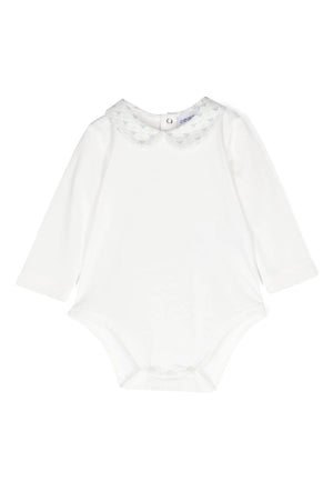 Emporio Armani completo bianco neonato in jersey di cotone