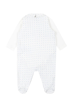 ViaMonte Shop | Emporio Armani completo bianco neonato in jersey di cotone