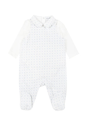 ViaMonte Shop | Emporio Armani completo bianco neonato in jersey di cotone