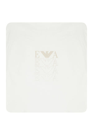 ViaMonte Shop | Emporio Armani copertina bianca neonato in cotone