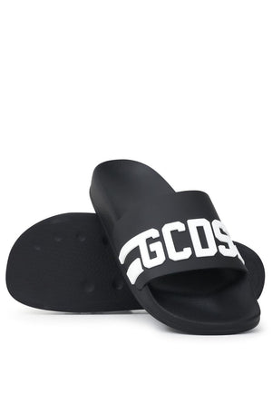 ViaMonte Shop | GCDS ciabatte unisex nere in gomma