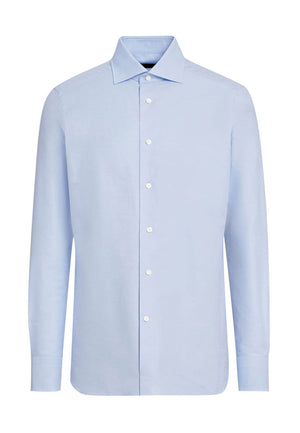 Camicia azzurra uomo JC in tessuto no stiro | ViaMonte Shop