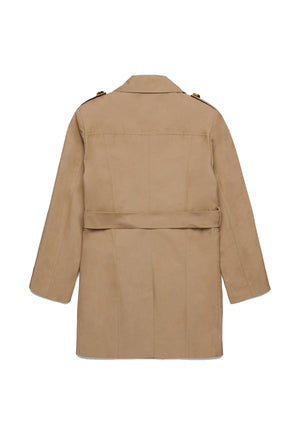 ViaMonte Shop | Max&Co trench beige bambina in cotone tecnico