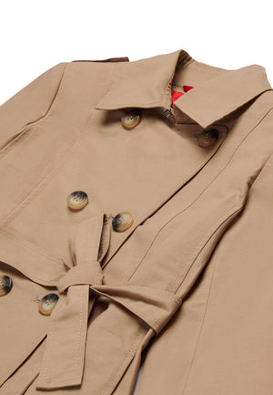 ViaMonte Shop | Max&Co trench beige bambina in cotone tecnico
