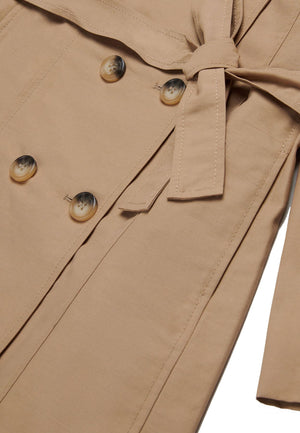 ViaMonte Shop | Max&Co trench beige bambina in cotone tecnico